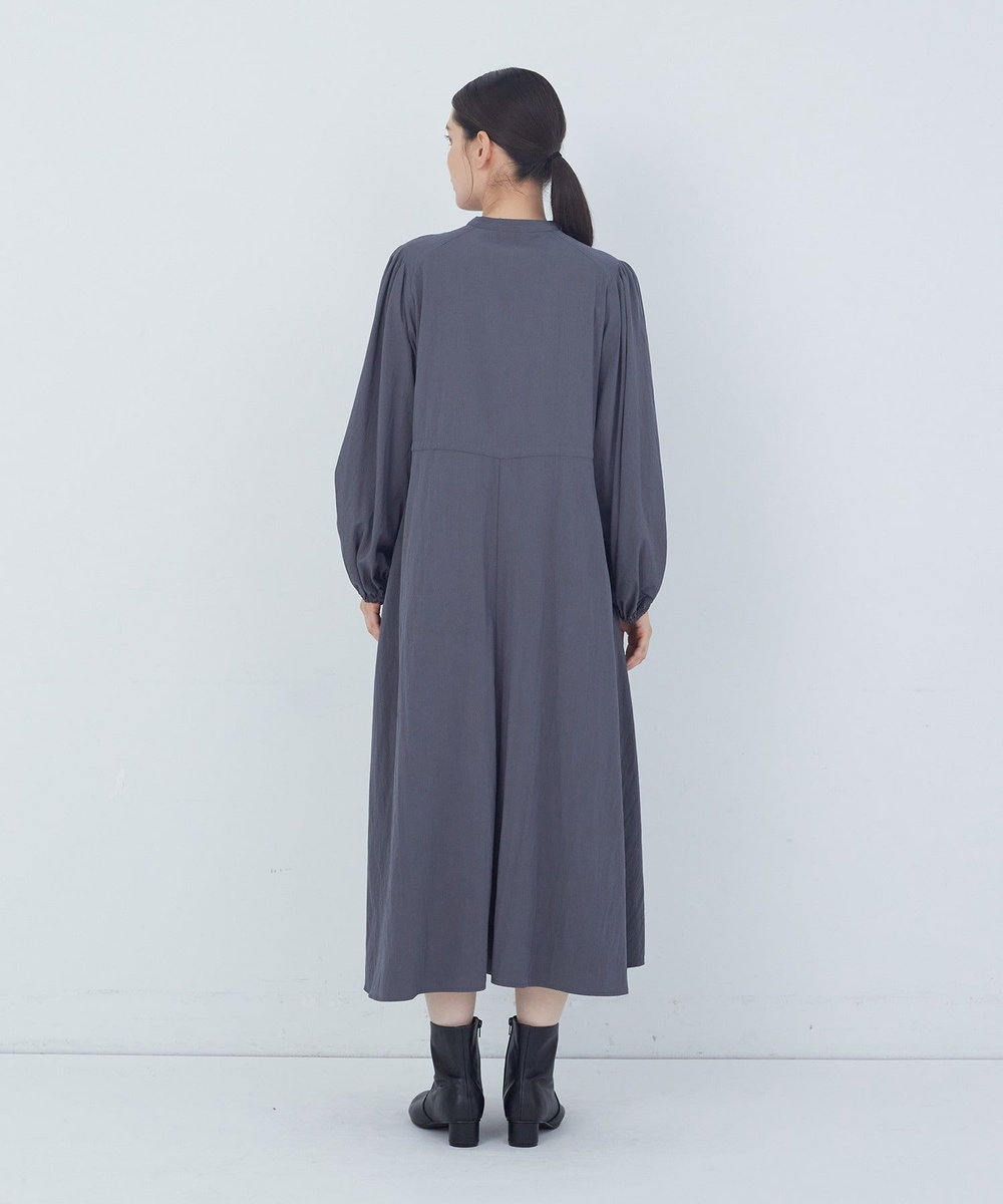 ADIEU TRISTESSE レーヨンナイロンワンピース チャコールグレー
