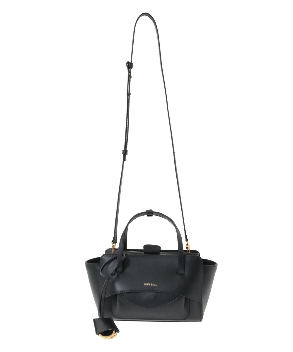 1er Arrondissement ＜HIDESIGN（ハイドサイン）＞ハンドバッグ ブラック
