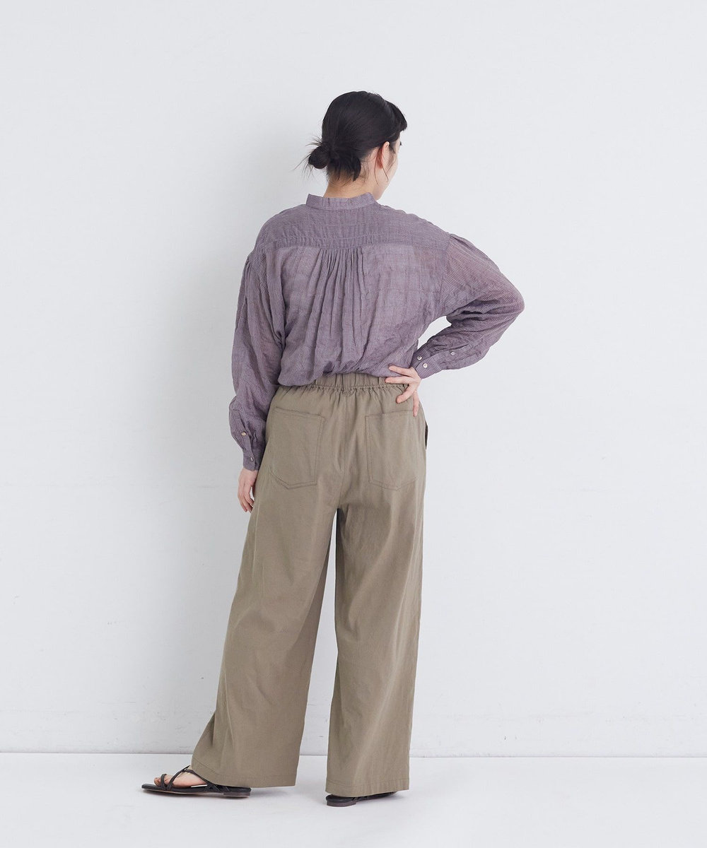 congés payés ADIEU TRISTESSE ワイドストレートパンツ カーキ