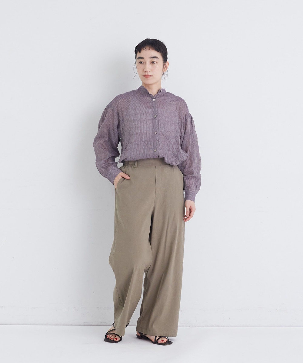 congés payés ADIEU TRISTESSE ワイドストレートパンツ カーキ