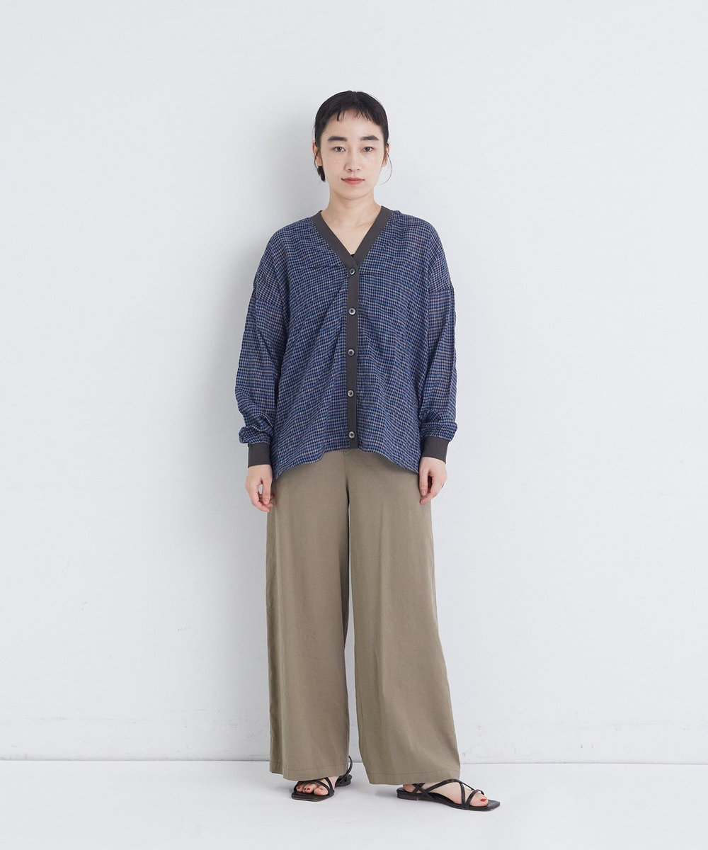 congés payés ADIEU TRISTESSE ワイドストレートパンツ カーキ