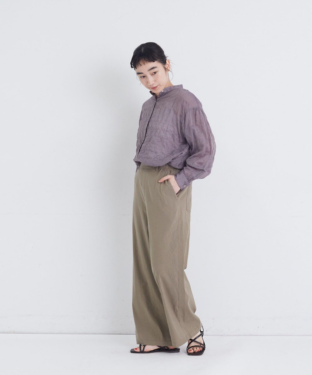 congés payés ADIEU TRISTESSE ワイドストレートパンツ カーキ