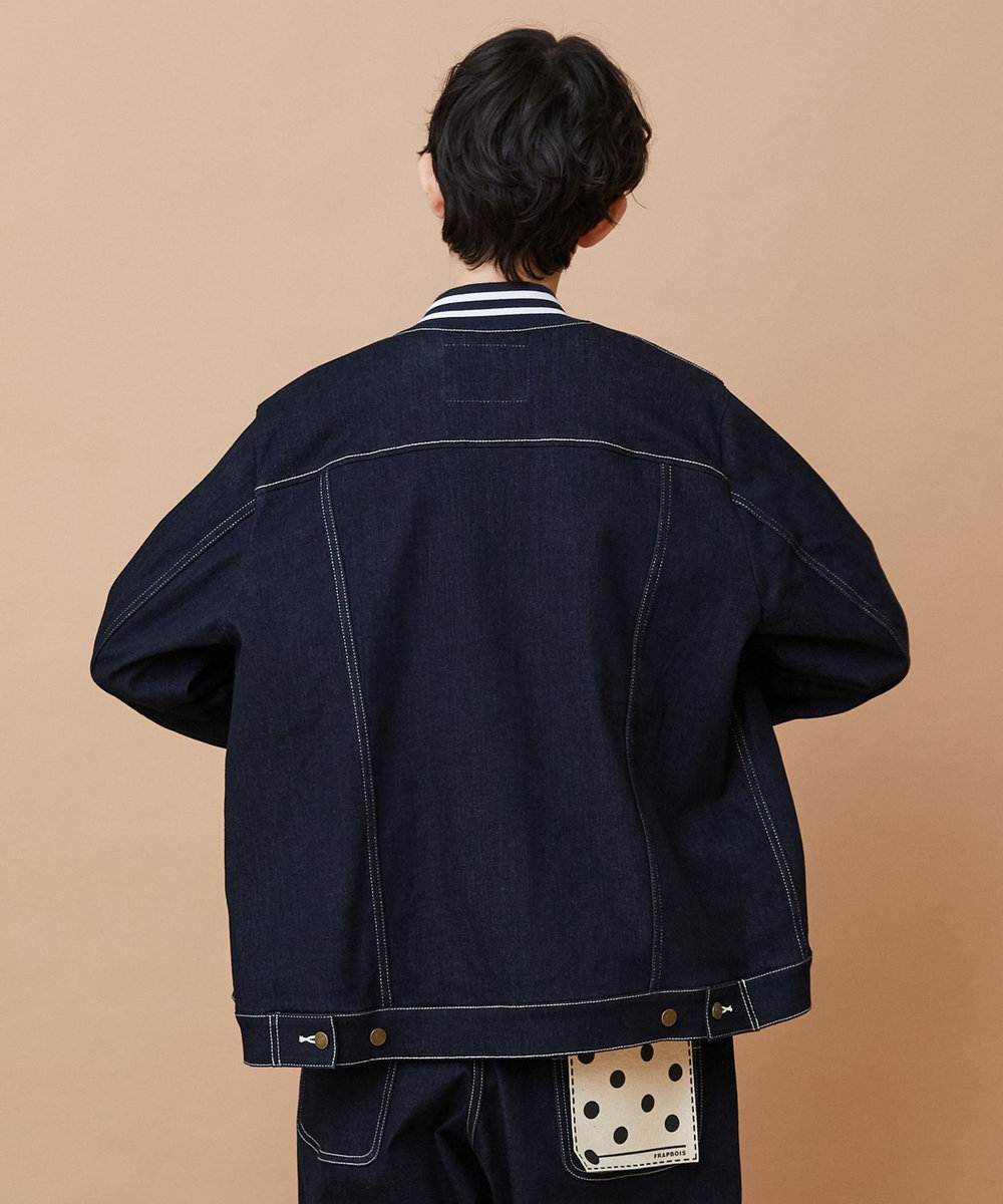FRAPBOIS ムーブデニム ジャケット ネイビー