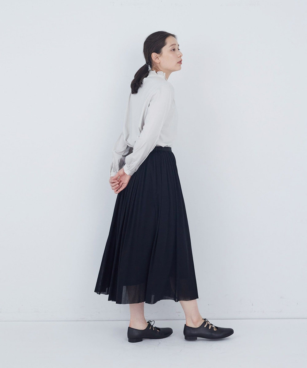 ADIEU TRISTESSE コットンチュールスカート ブラック