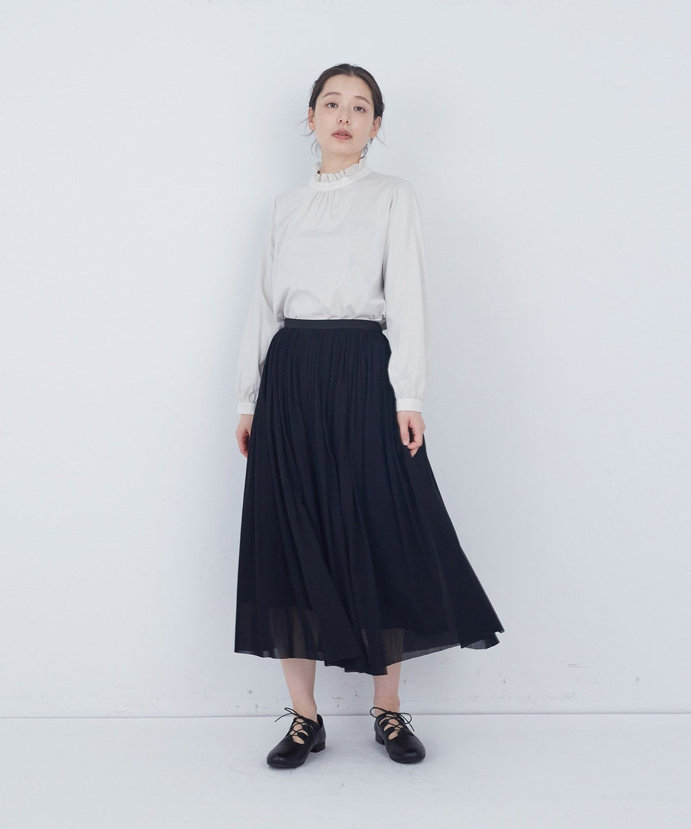 ADIEU TRISTESSE コットンチュールスカート ブラック