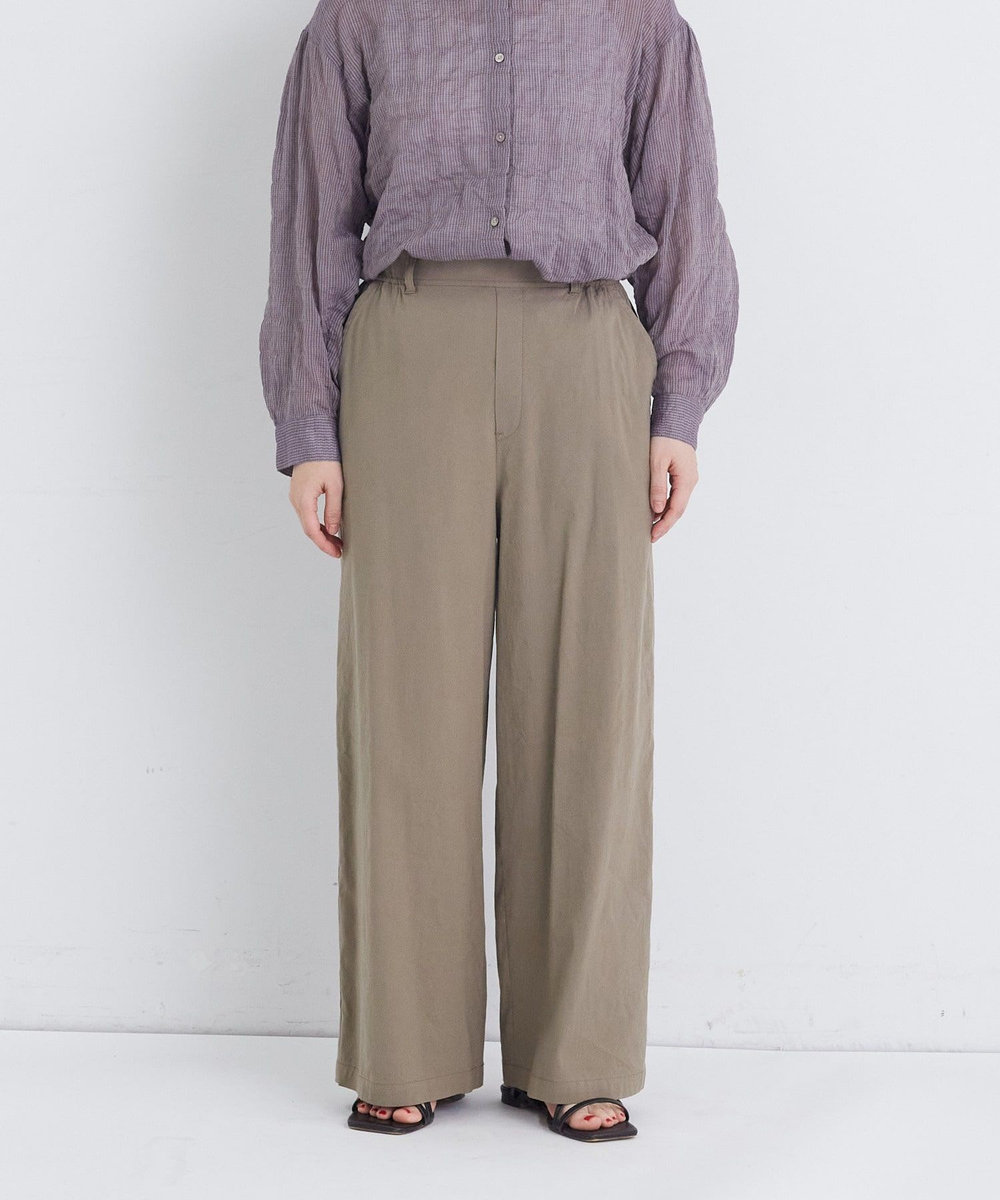 congés payés ADIEU TRISTESSE ワイドストレートパンツ カーキ