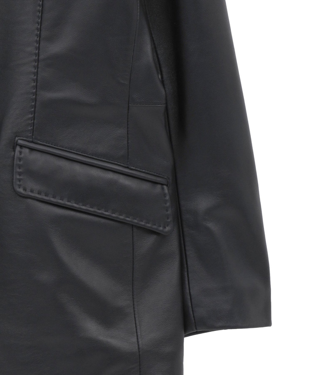 MEN'S BIGI シープレザーテーラードジャケット ネイビー