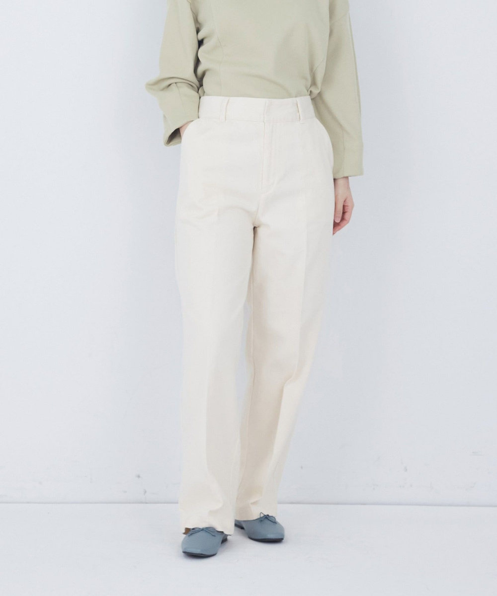 ADIEU TRISTESSE センタープレスストレートパンツ キナリ