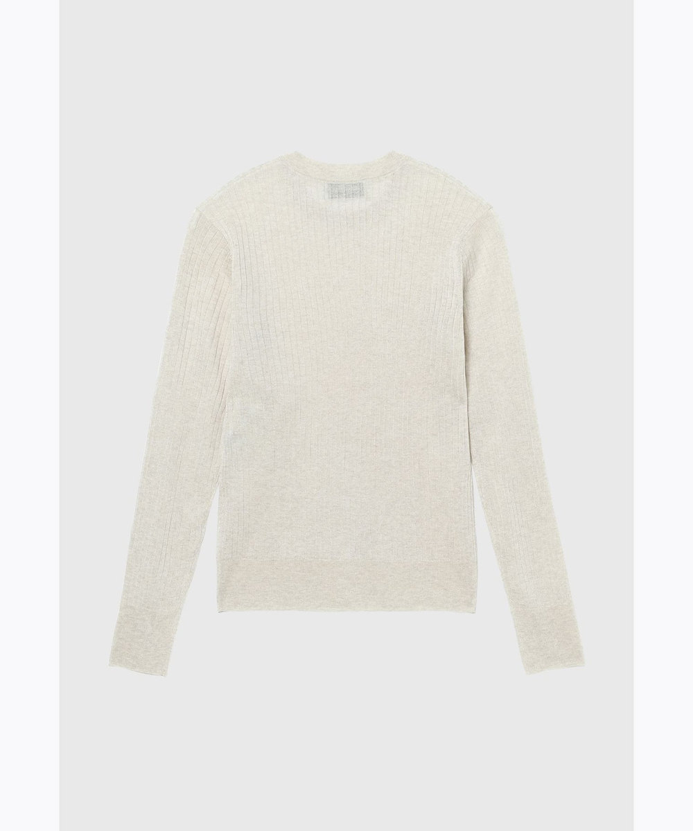 DÉPAREILLÉ SHEER RIB PULLOVER / シアーリブプルオーバー ベージュ