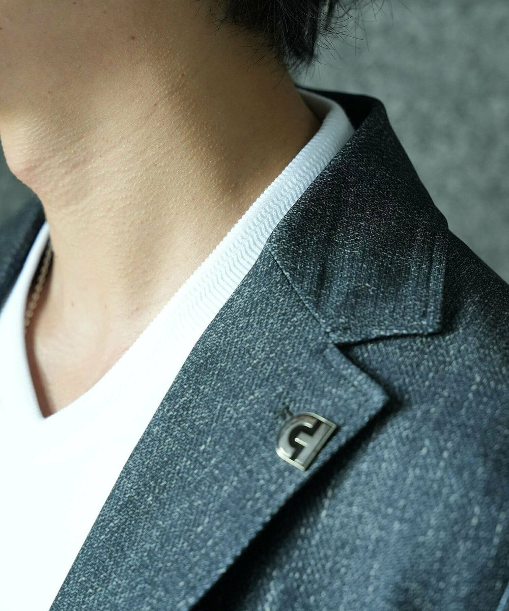 MEN'S BIGI 【ACTIVE TAILOR/アクティブテイラー】シルケットスムースVネックTシャツ＜接触冷感 / UVカット＞ ホワイト