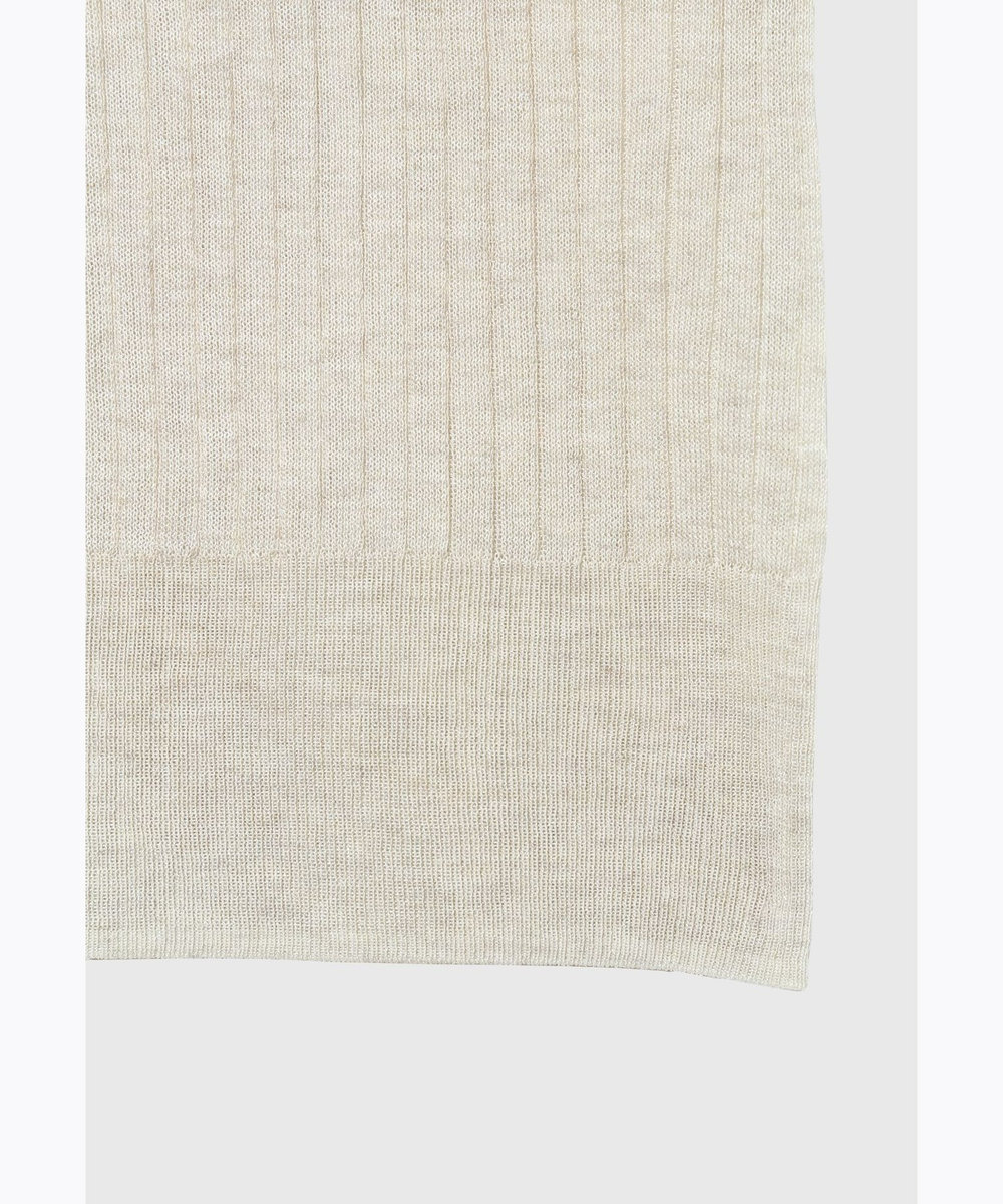 DÉPAREILLÉ SHEER RIB PULLOVER / シアーリブプルオーバー ベージュ