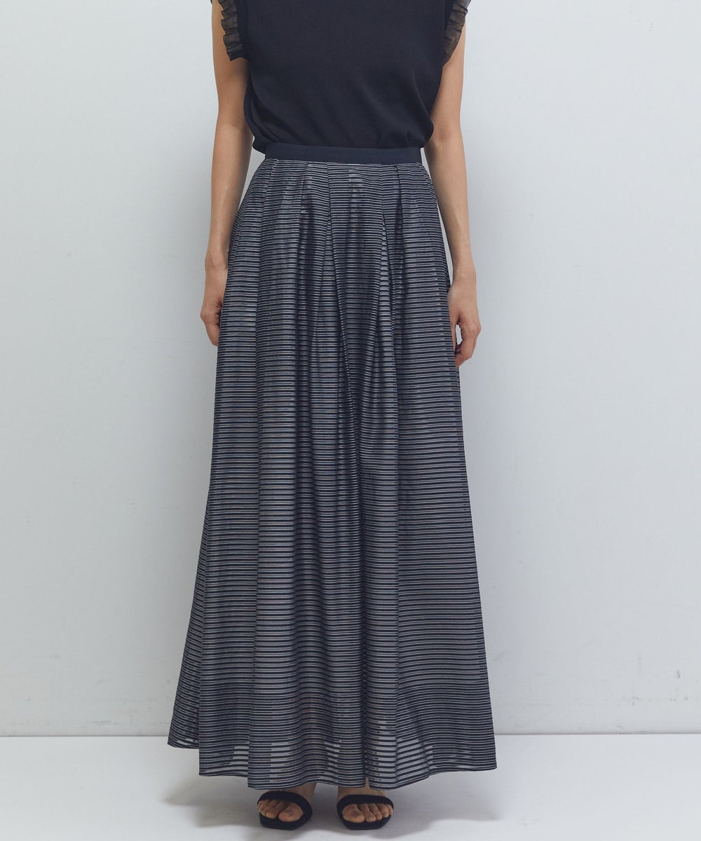 1er Arrondissement シアーボーダースカート ブラック