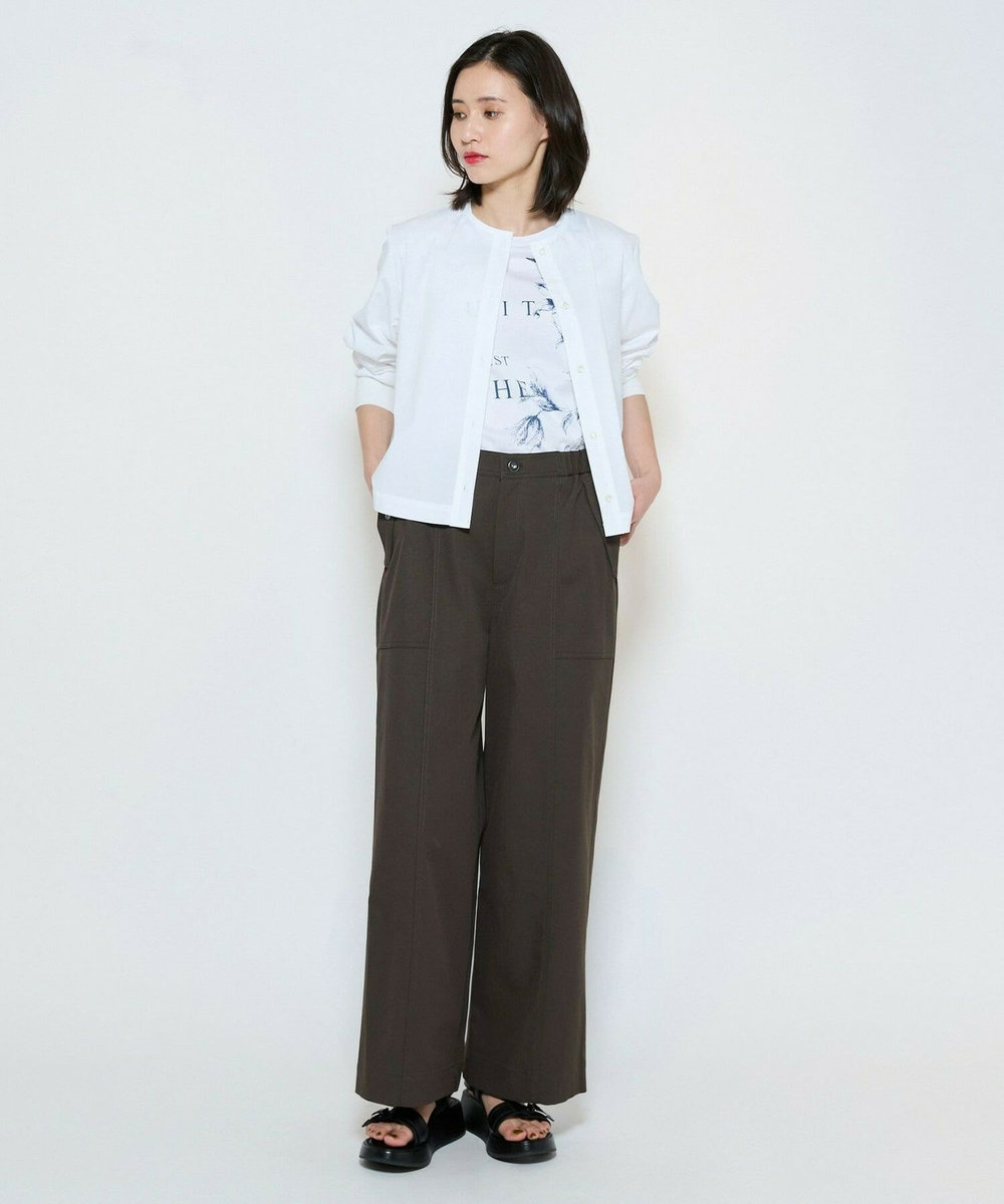 L'EQUIPE ファンクショナルツイルパンツ カーキ