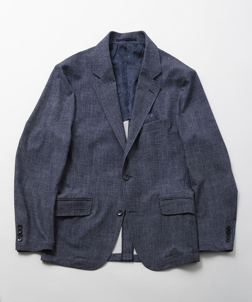 MEN'S BIGI 【ACTIVE TAILOR】COOL TOUCH 接触冷感ハイパーストレッチジャケット ネイビー