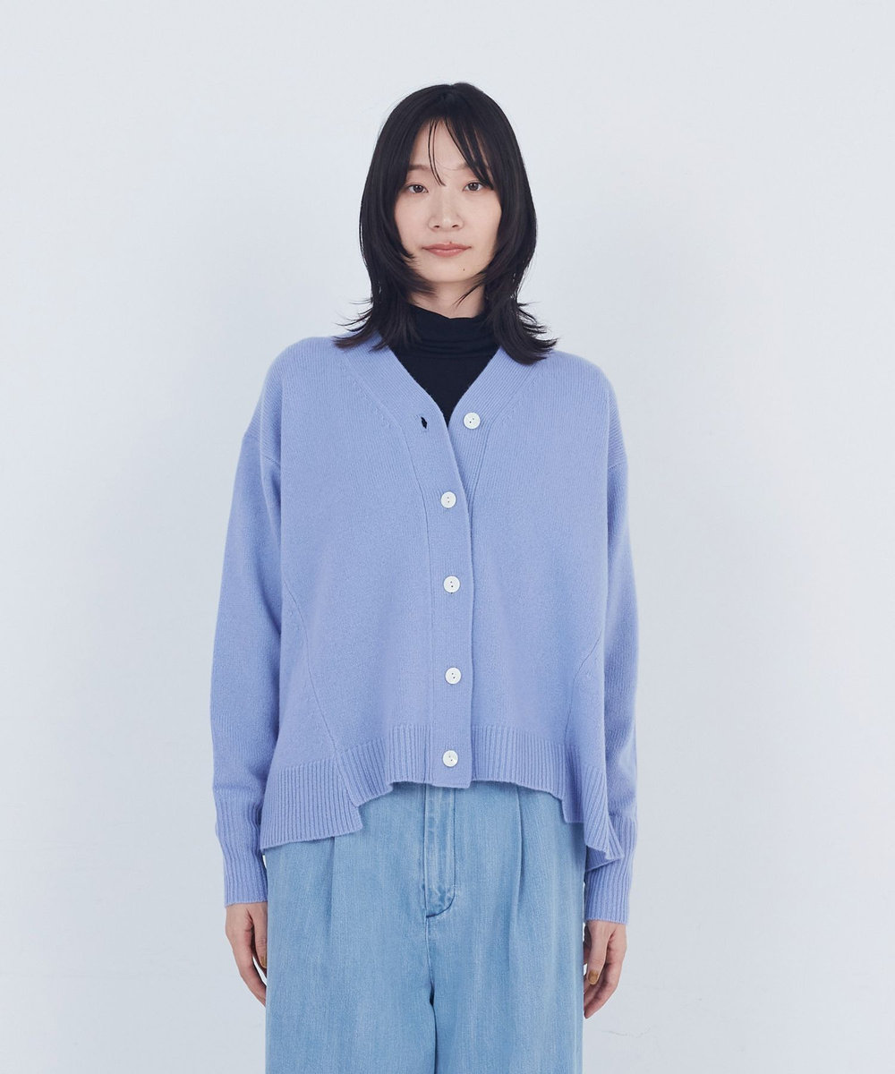ADIEU TRISTESSE ウールカシミヤニットカーディガン パープル系その他