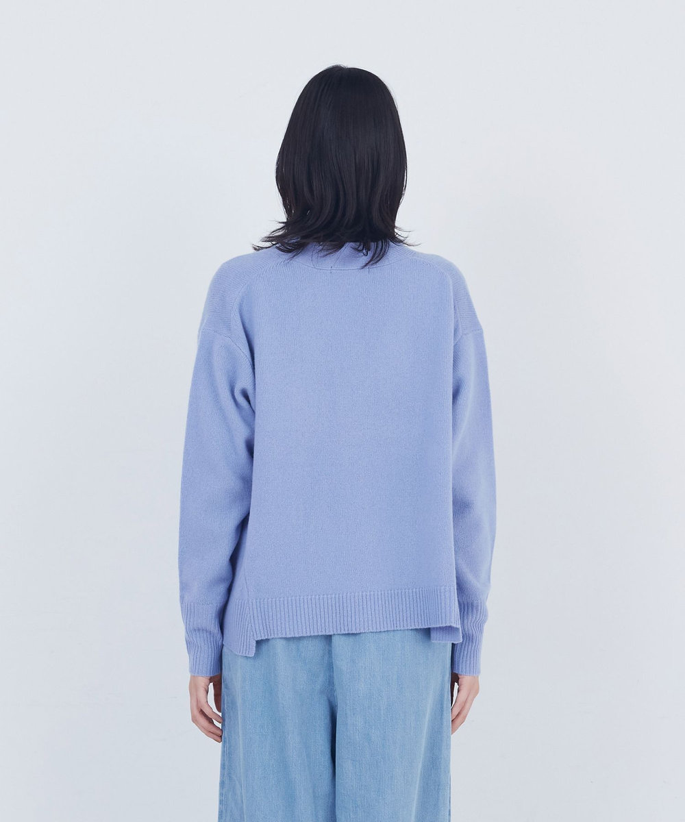 ADIEU TRISTESSE ウールカシミヤニットカーディガン パープル系その他