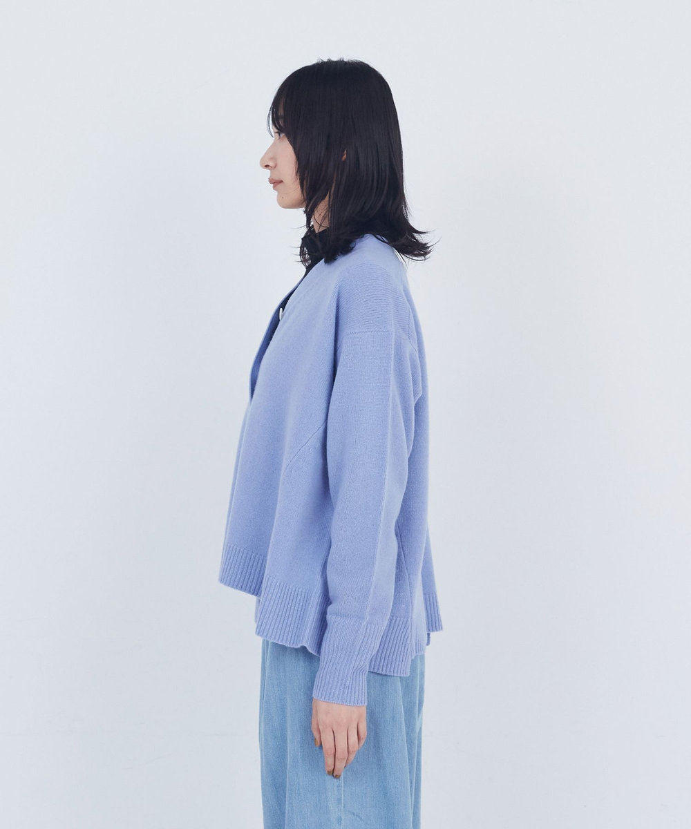 ADIEU TRISTESSE ウールカシミヤニットカーディガン パープル系その他