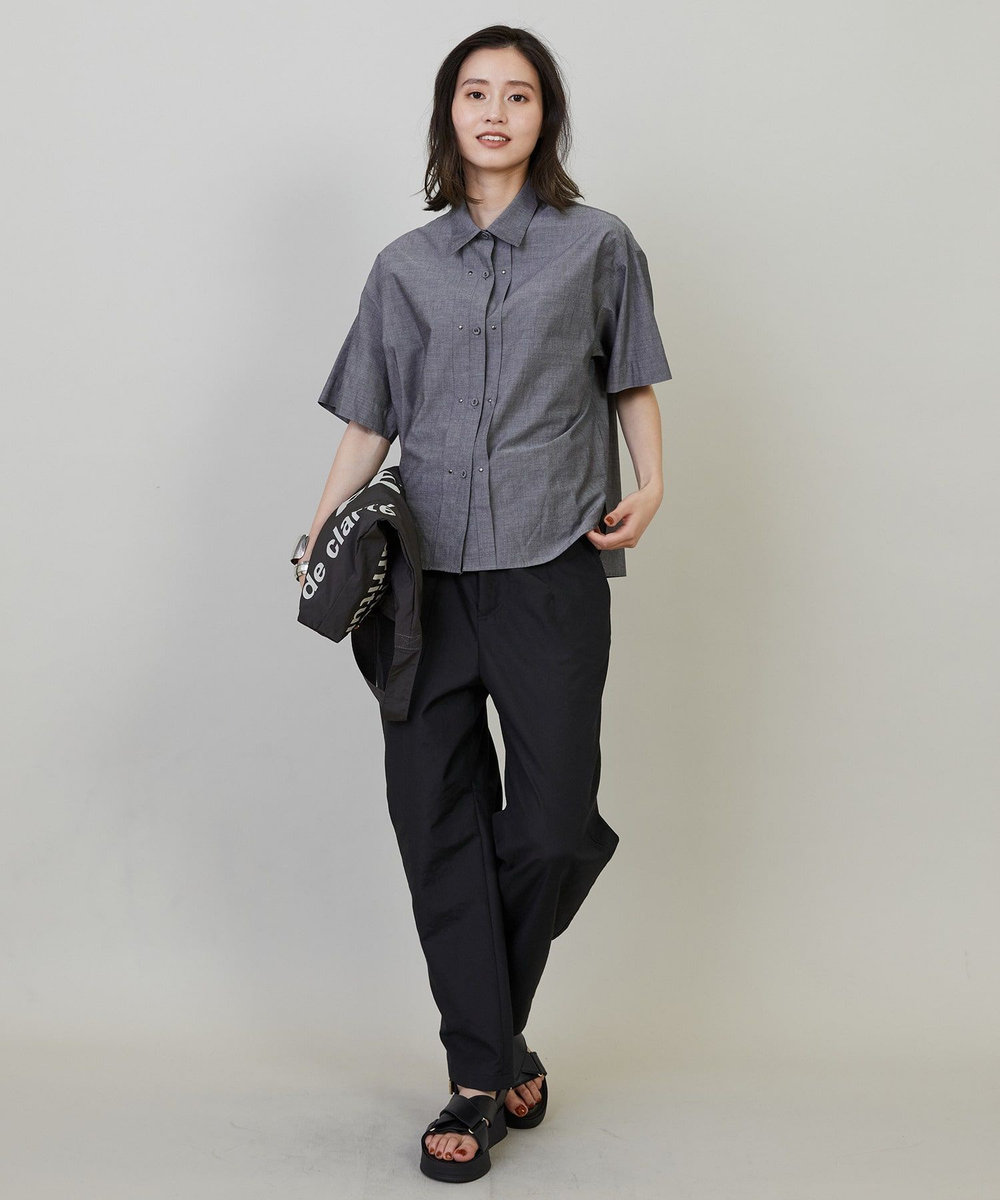 L'EQUIPE ateliers PENELOPE×L'EQUIPE ポケッタブルトートバッグ チャコールグレー