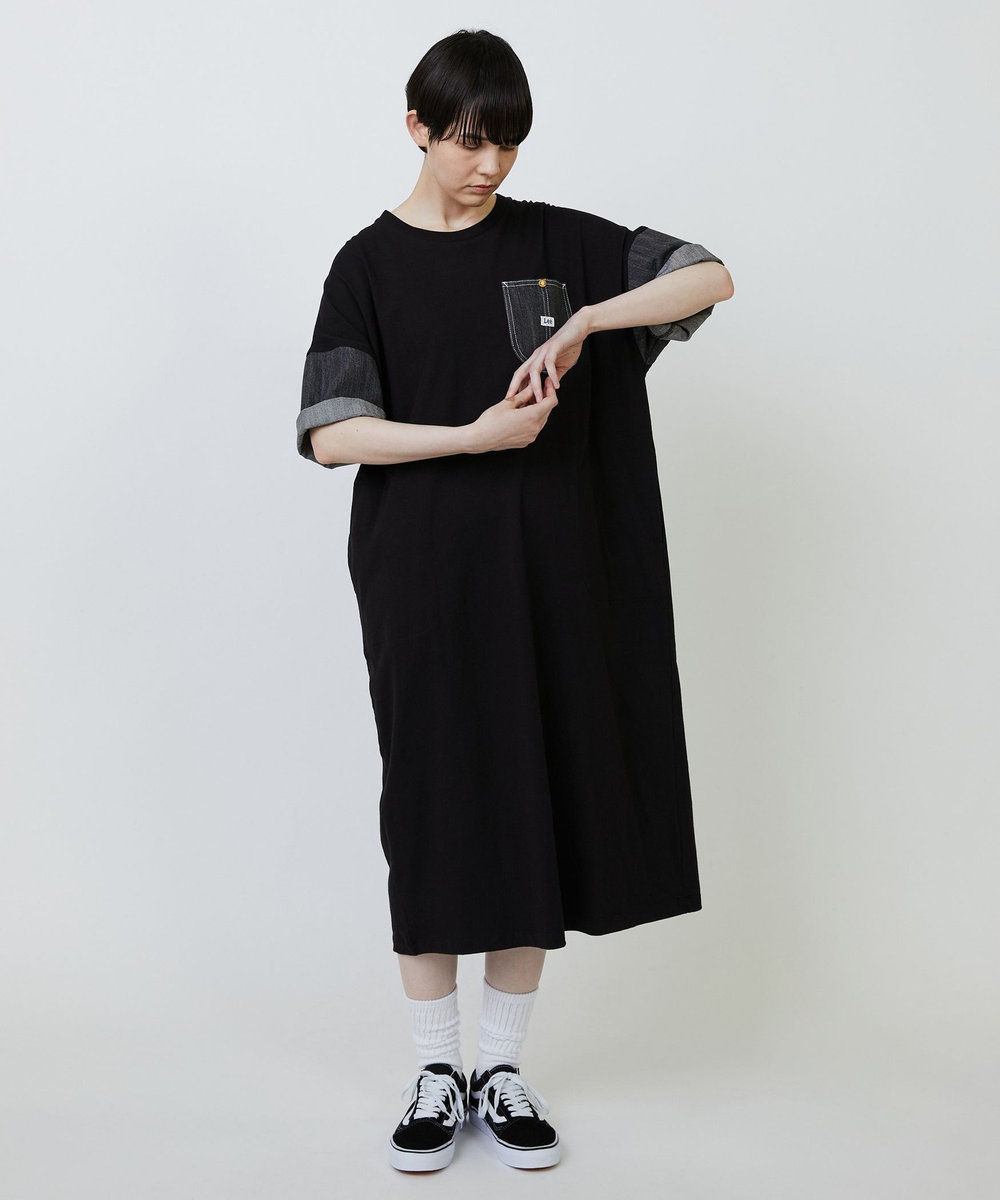 FRAPBOIS Lee×FRAPBOIS カットワンピース ブラック