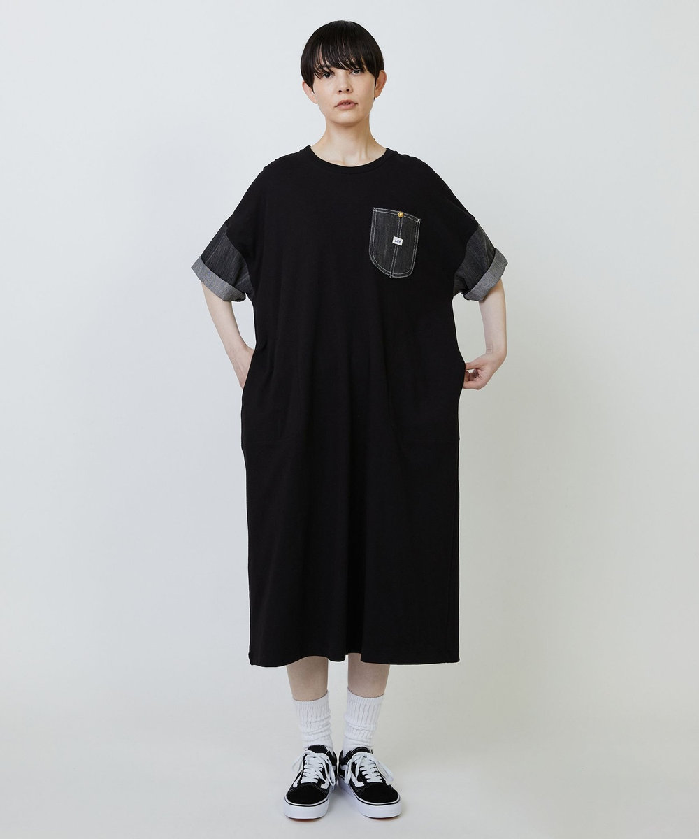 FRAPBOIS Lee×FRAPBOIS カットワンピース ブラック