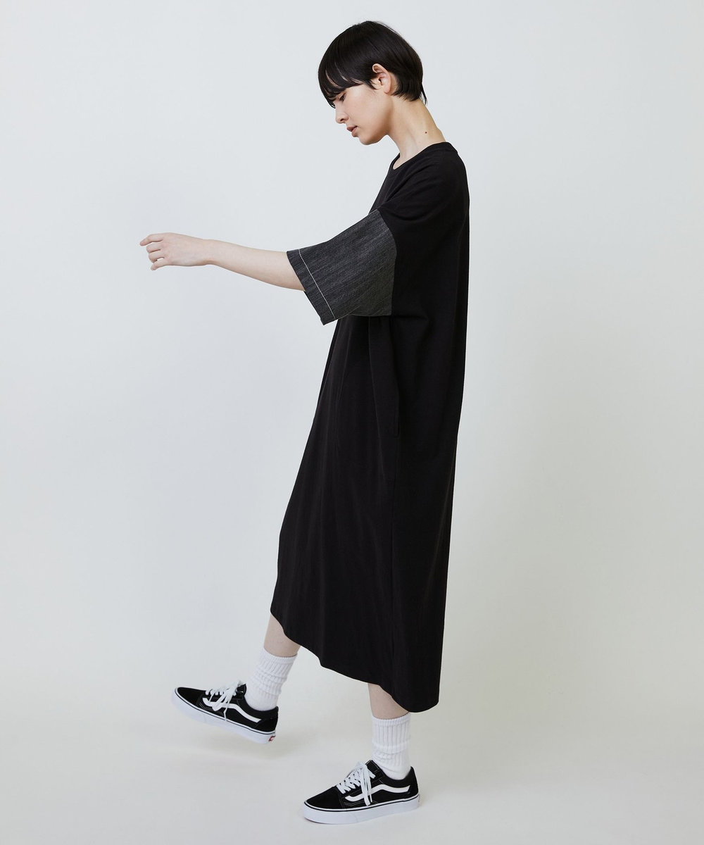 FRAPBOIS Lee×FRAPBOIS カットワンピース ブラック