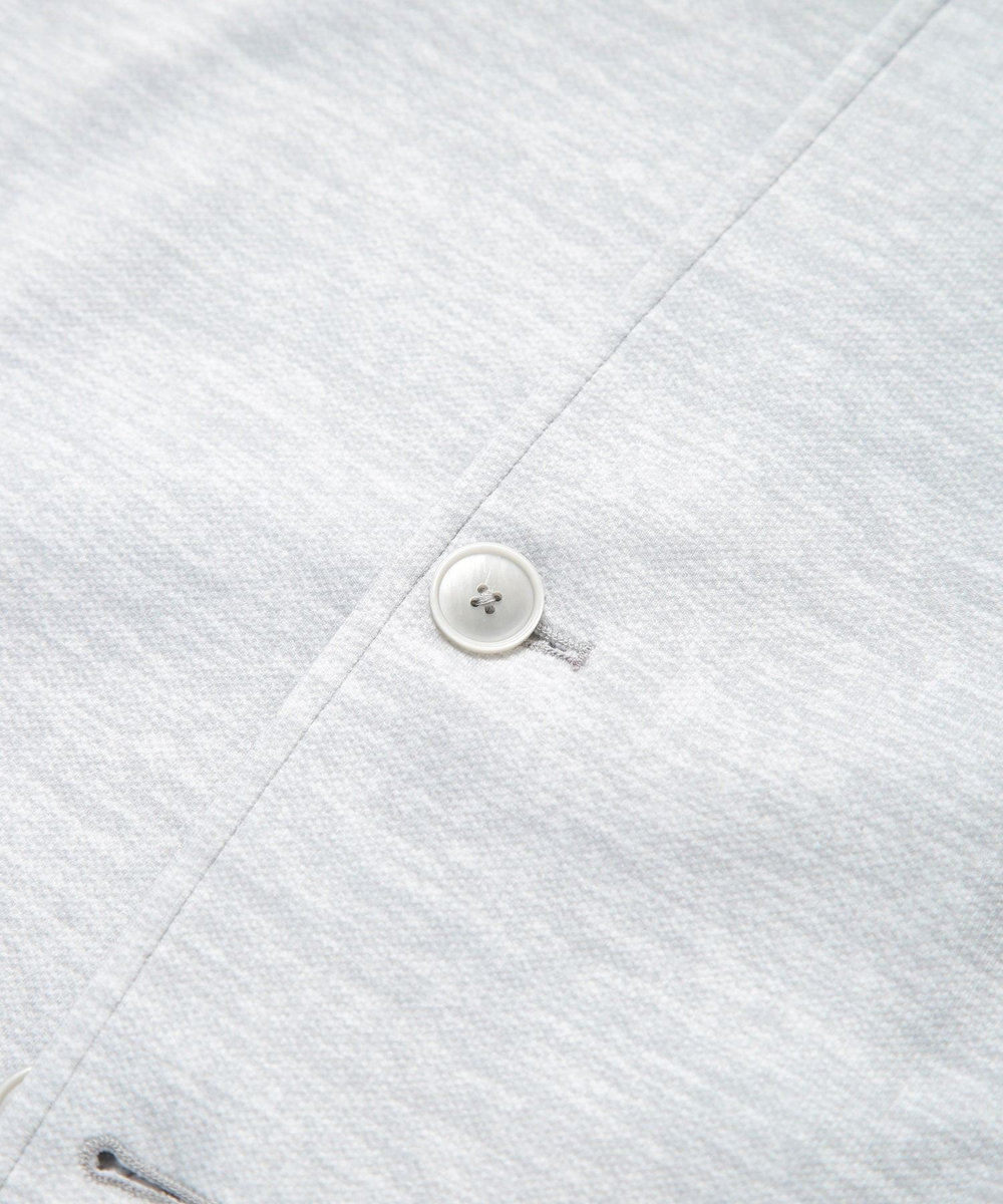 MEN'S BIGI 接触冷感スタンドカラー7分ジャケット グレー