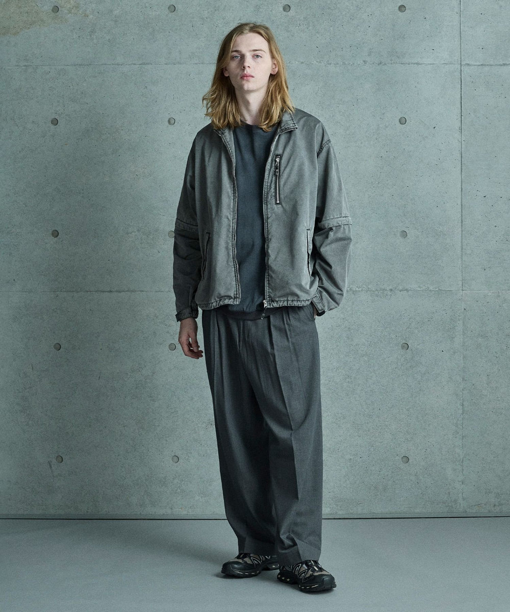 MEN'S BIGI 2WAYフェードスタンドブルゾン ブラック
