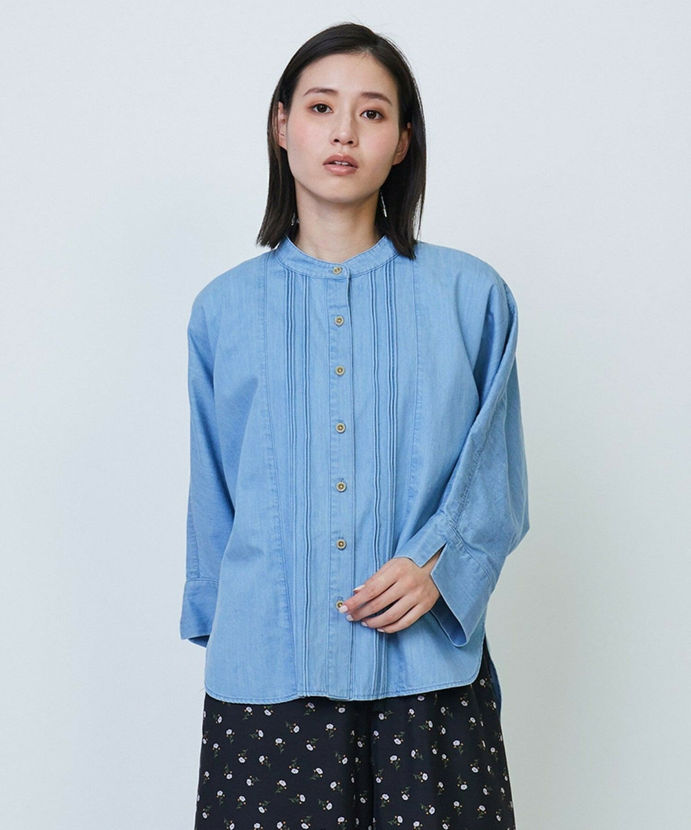 L'EQUIPE 6ozデニムシャツ ライトブルー