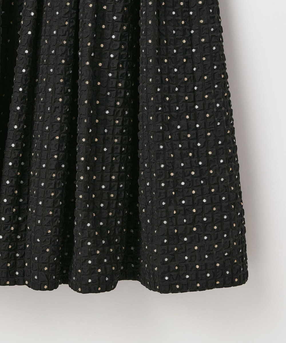 DÉPAREILLÉ LAME DOT JACQUARD SKIRT / ラメドットジャガードスカート ブラック