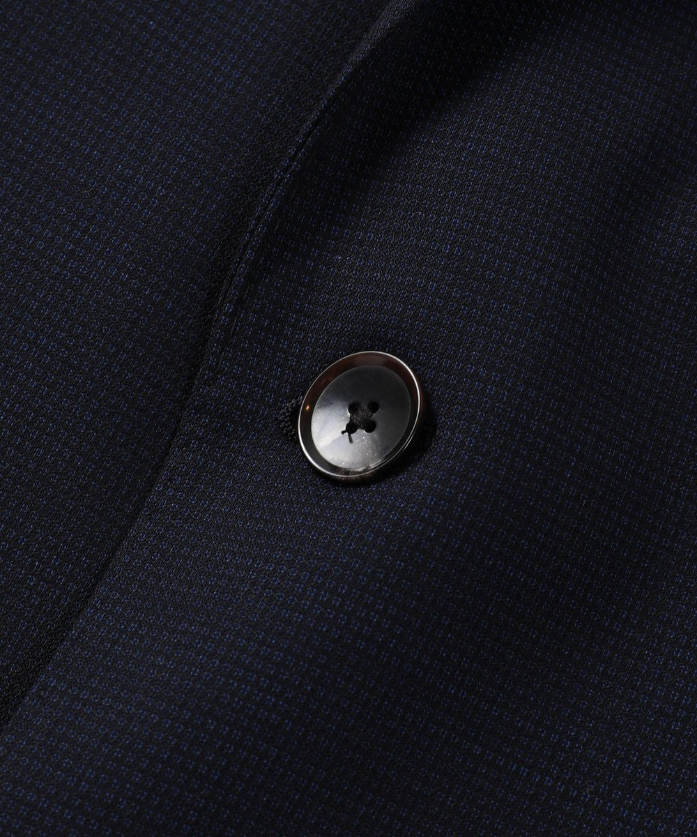 MEN'S BIGI ドビー柄スリムフィットスーツセットアップ ネイビー