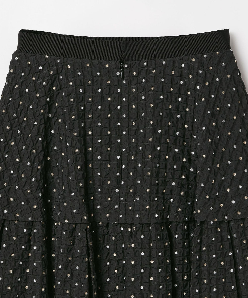 DÉPAREILLÉ LAME DOT JACQUARD SKIRT / ラメドットジャガードスカート ブラック