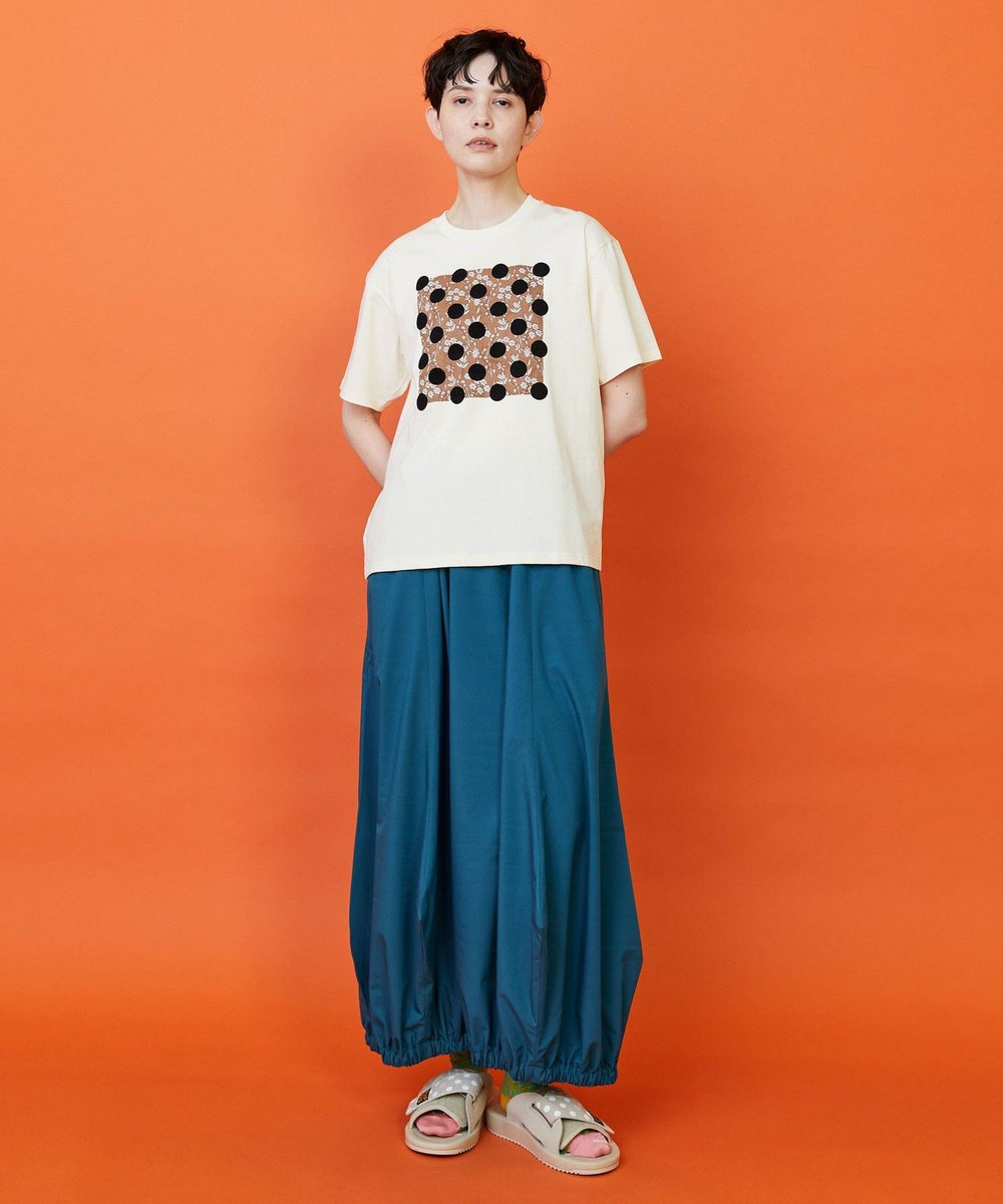 FRAPBOIS ガーデンフローＴシャツ クリーム