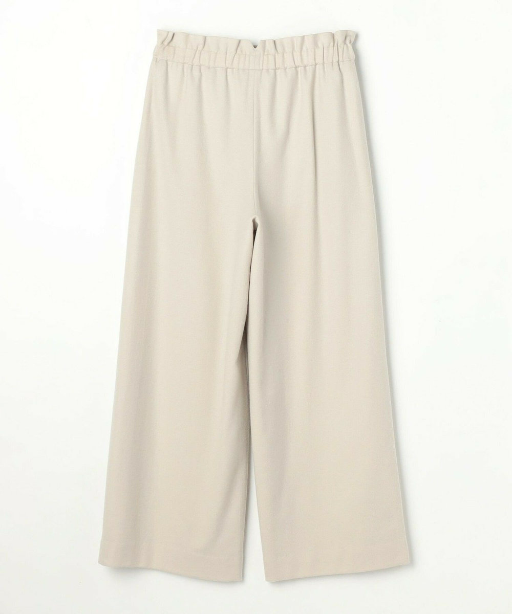 MOGA ウールカシミヤストレッチワイドパンツ オフホワイト