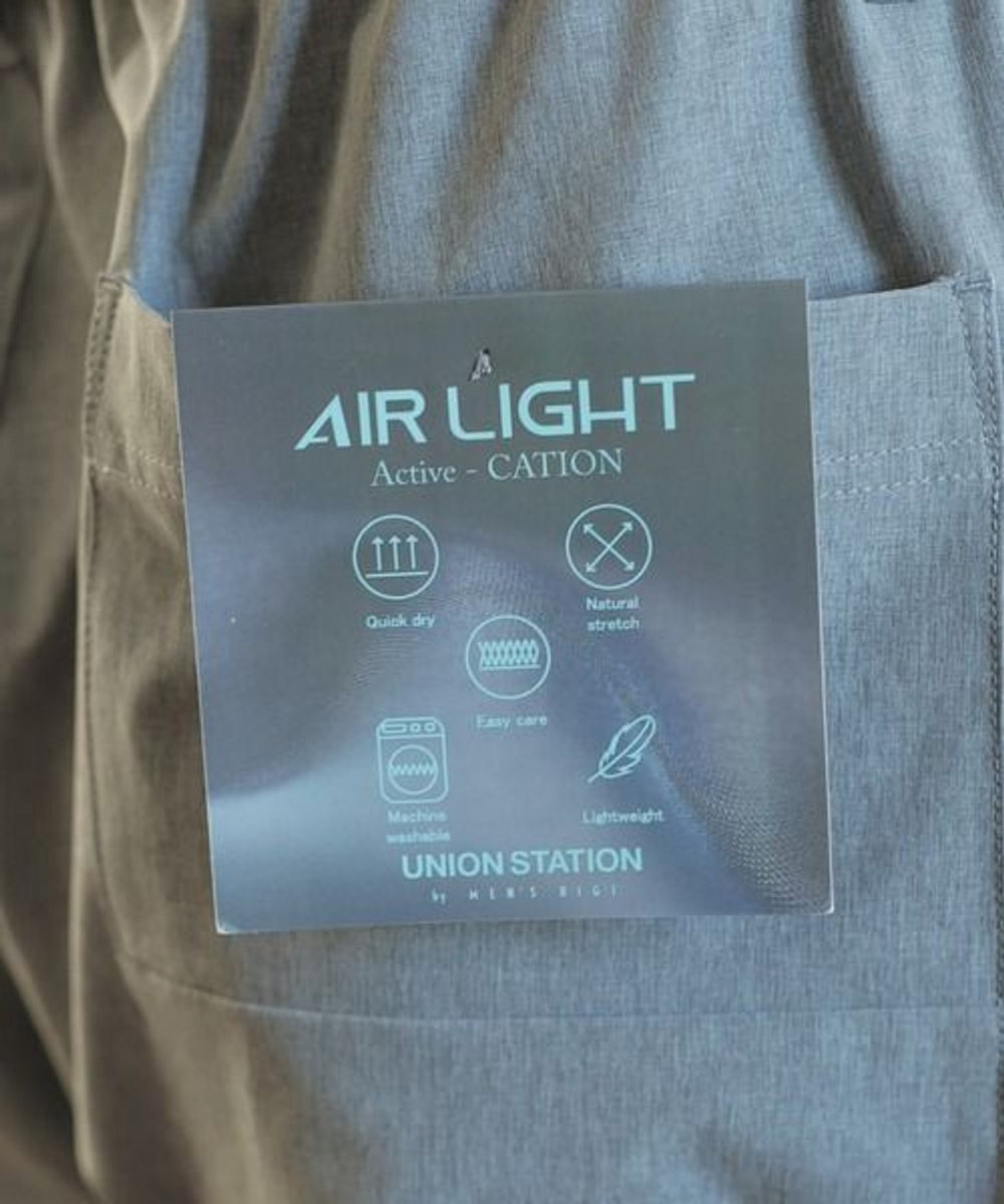 UNION STATION 【セットアップ対応】【AIR LIGHT -Active version-】半袖CPOレギュラーカラーシャツ トップグレー