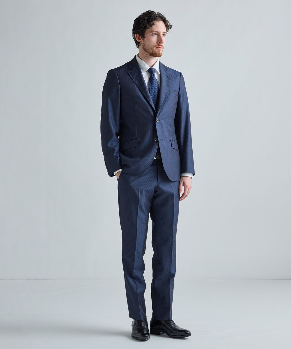 MEN'S BIGI 【TIE YOUR TIE /タイユアタイ】ジオメトリック柄ネクタイ ネイビー