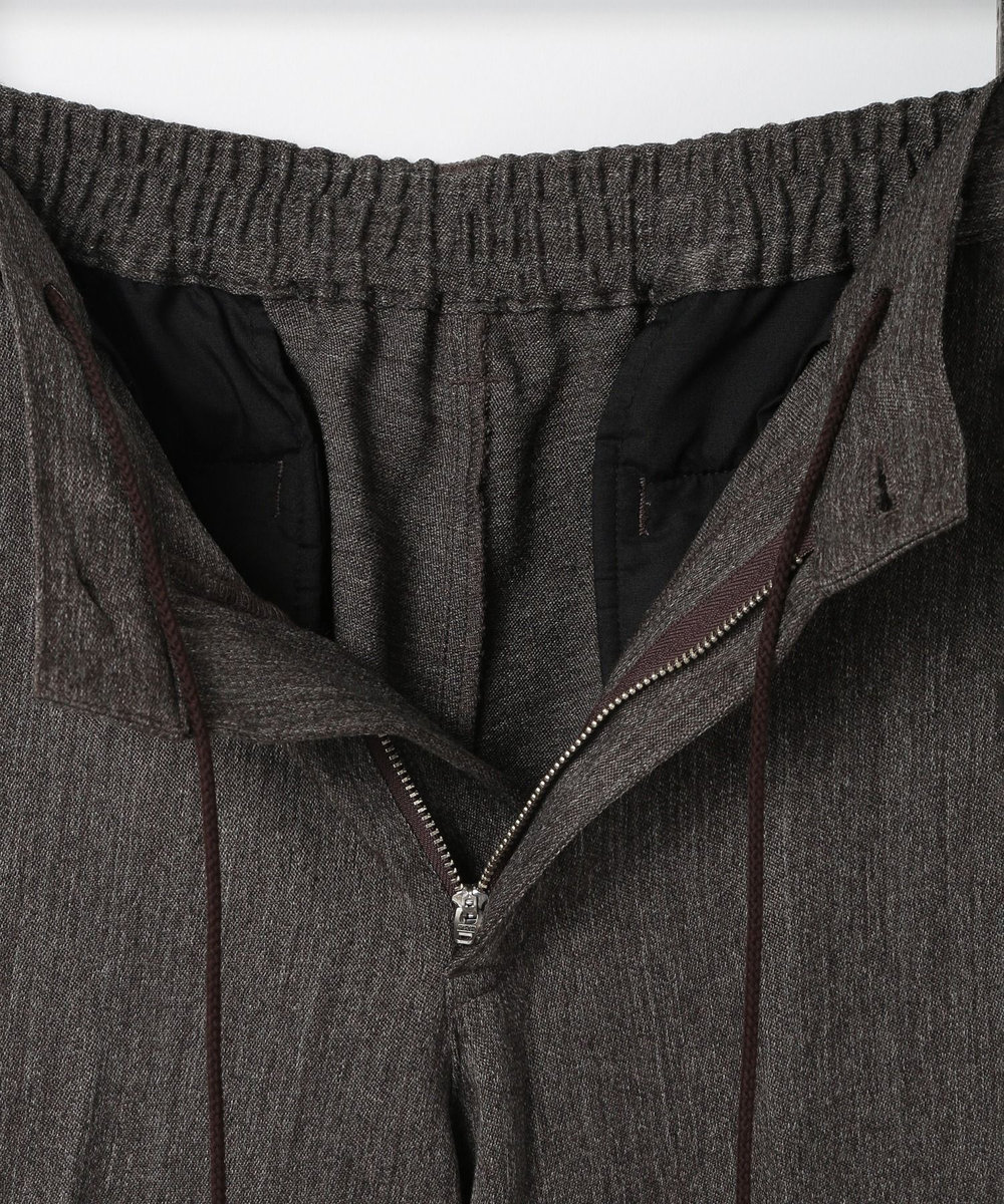 MEN'S BIGI デニム調ツイードストレッチパンツ モカ