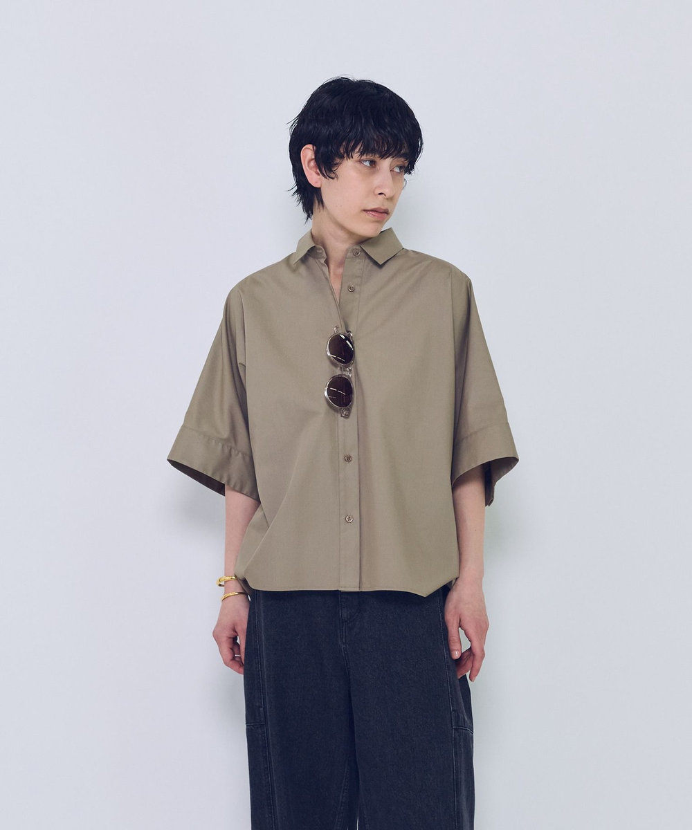 1er Arrondissement チンツフォルムシャツ ベージュ