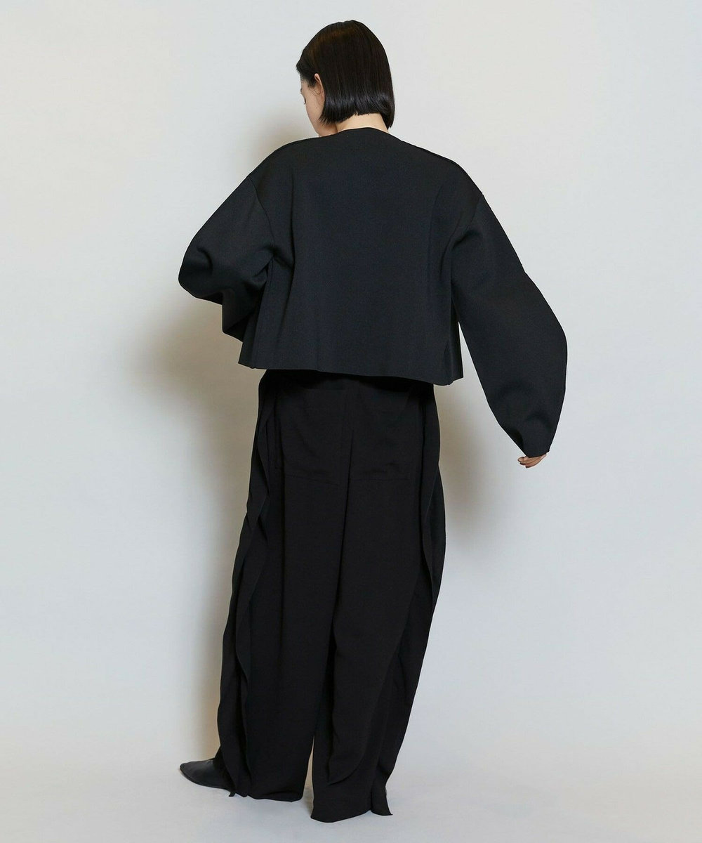 MOGA ソフトジョーゼットバレルパンツ ブラック