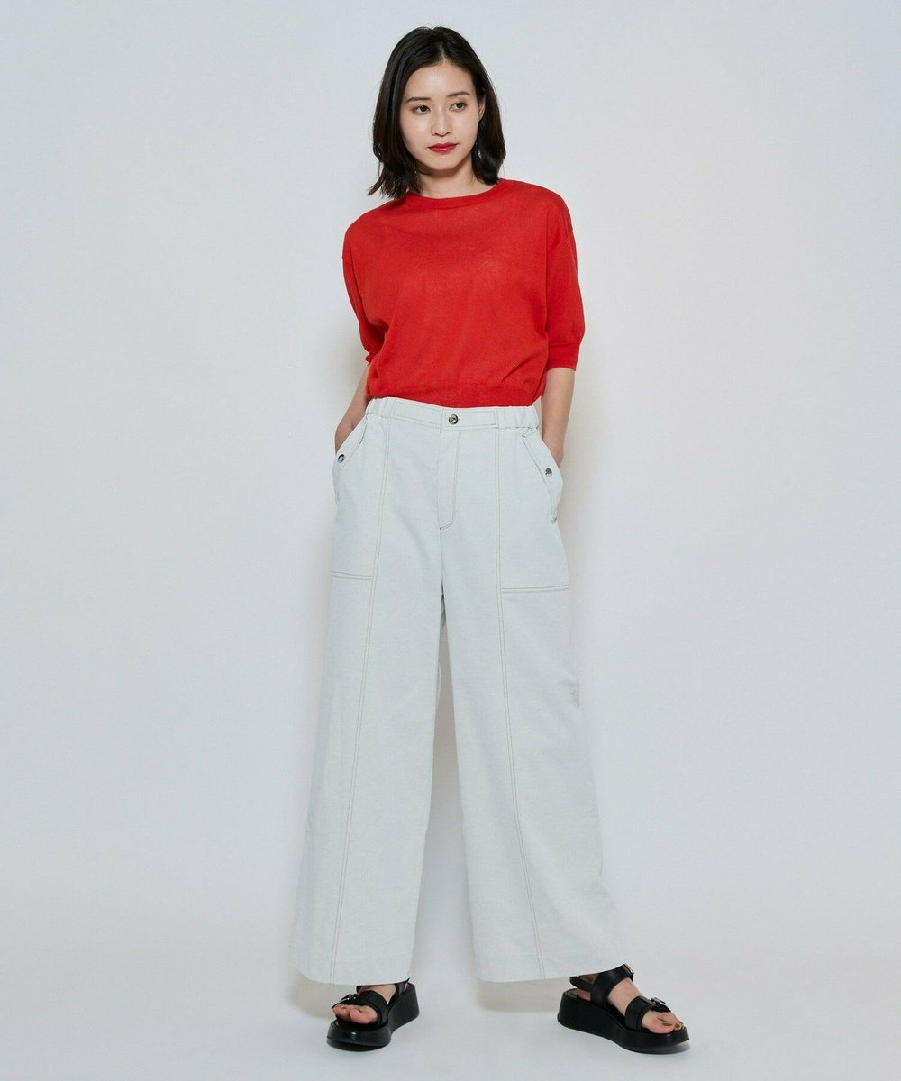 L'EQUIPE ファンクショナルツイルパンツ キナリ