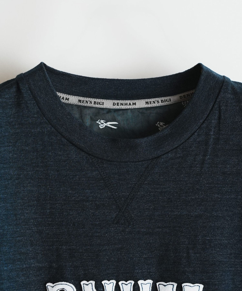 MEN'S BIGI 【DENHAM/デンハム】別注 ロゴTEE ネイビー