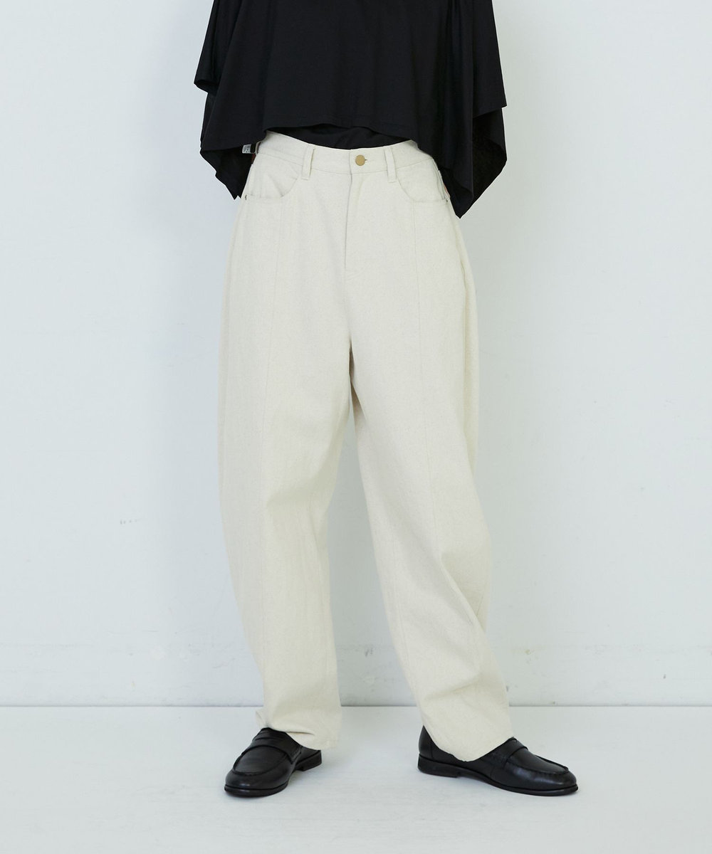 ADIEU TRISTESSE バレルパンツ ベージュ