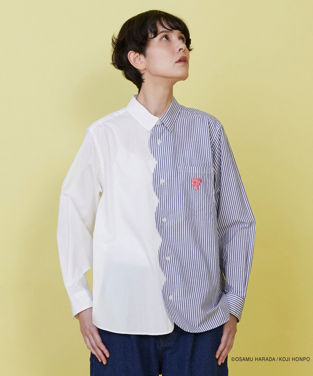 FRAPBOIS OSAMU GOODS スカラップシャツ ホワイト