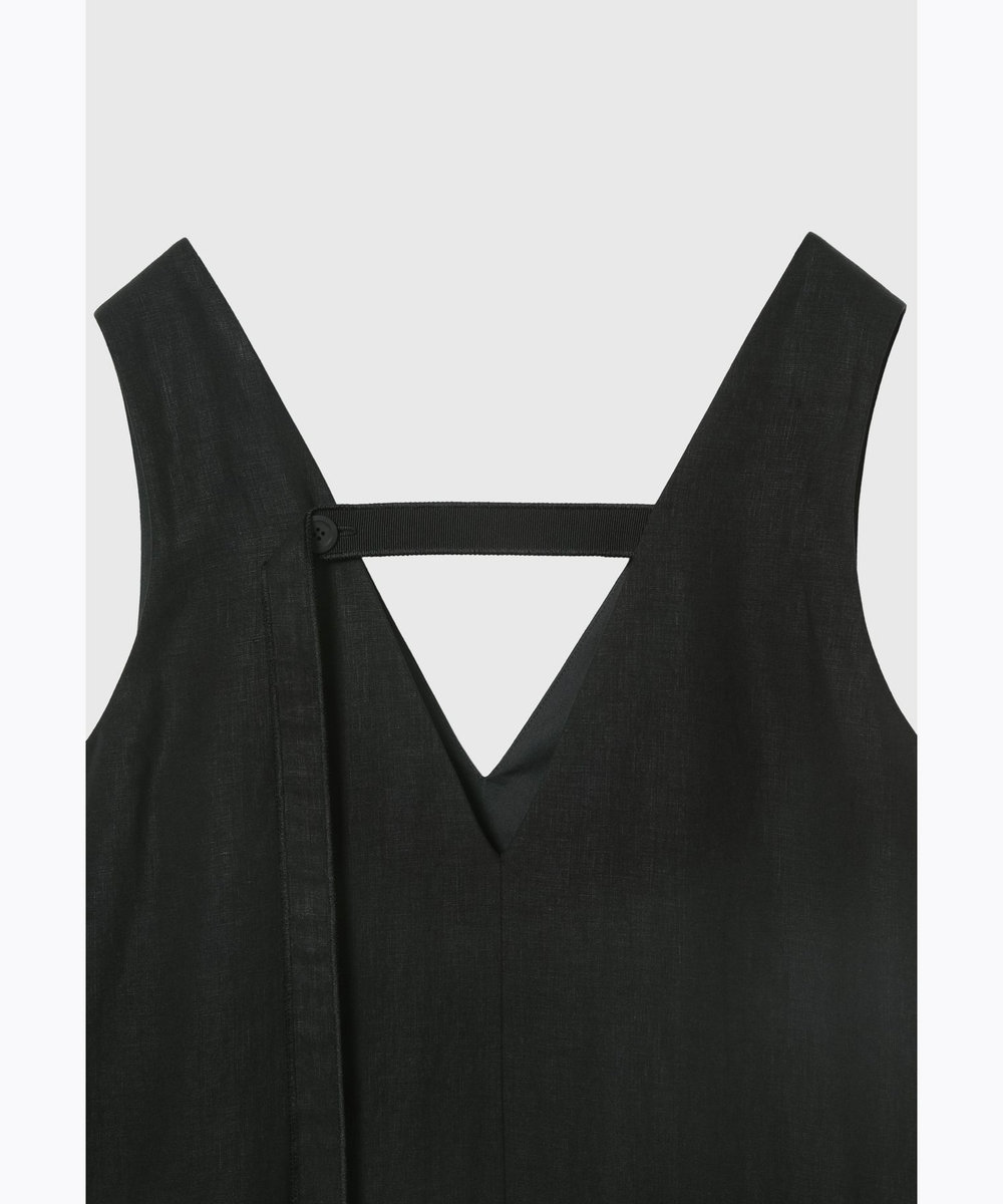 DÉPAREILLÉ WASHER LINEN DRESS / ワッシャーリネンドレス ブラック