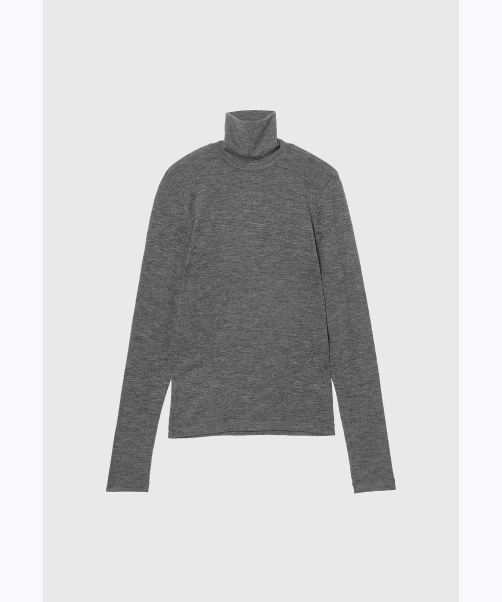 DÉPAREILLÉ WOOL JERSEY TURTLE / ウールジャージータートル グレー