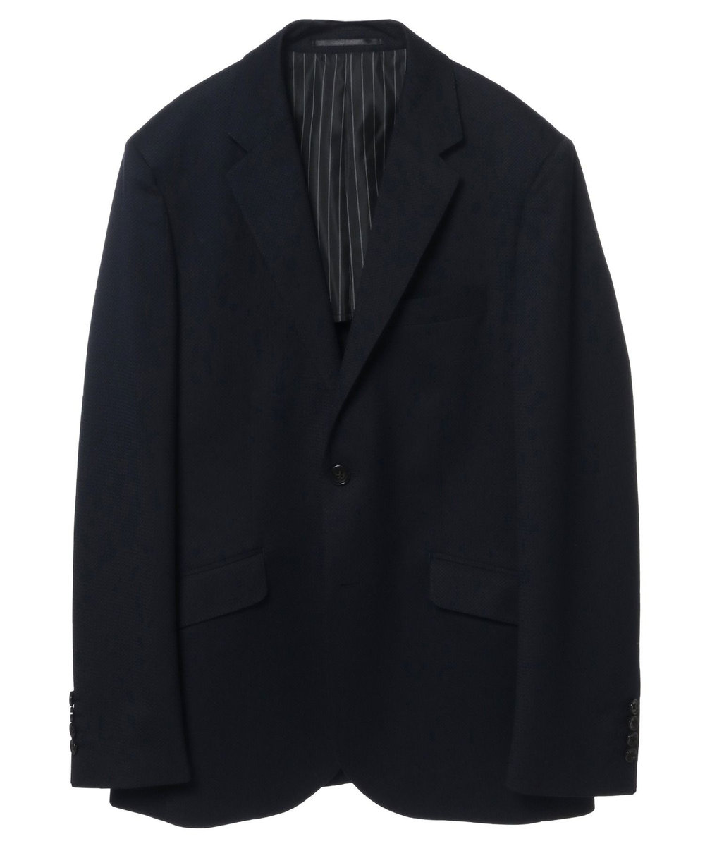 MEN'S BIGI シェブロンジャカードスーツセットアップ＜同素材ベストあり＞ ネイビー