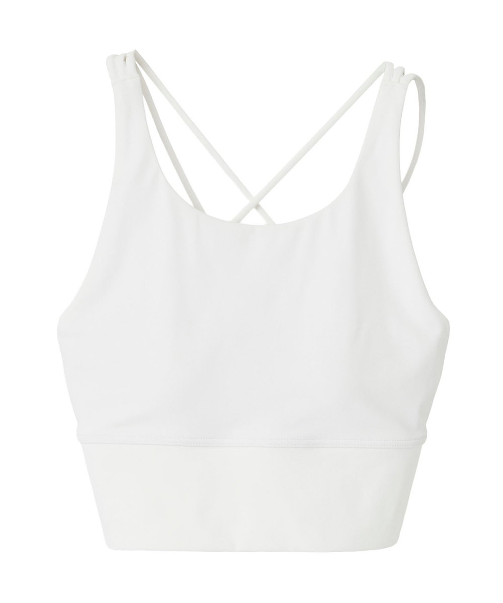 Julier 【定番】YOGA FITショートトップス/パット付き・UVカット・吸汗速乾・ホットヨガ対応・水着・水陸両用 ホワイト
