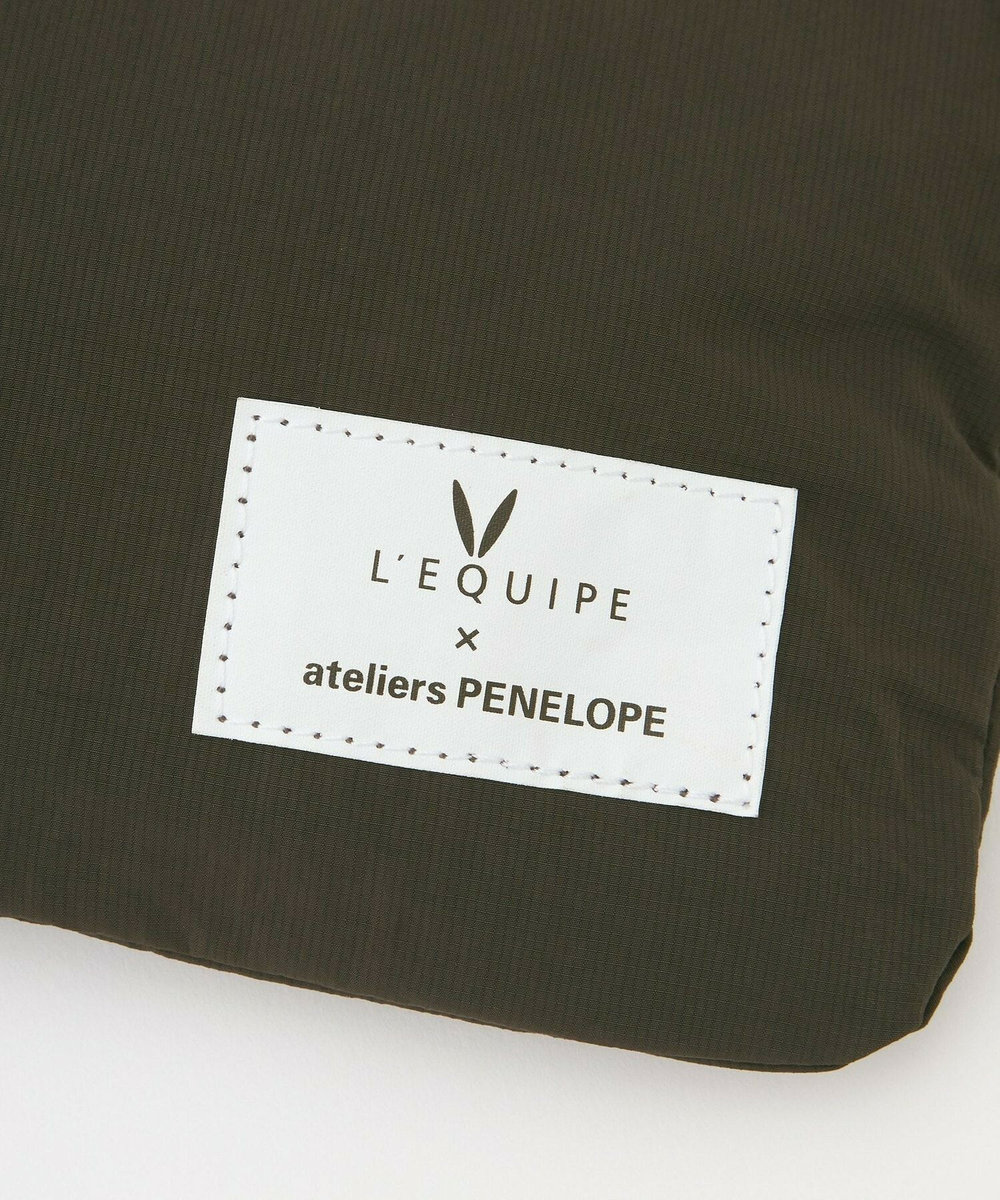 L'EQUIPE ateliers PENELOPE×L'EQUIPE ポケッタブルトートバッグ チャコールグレー