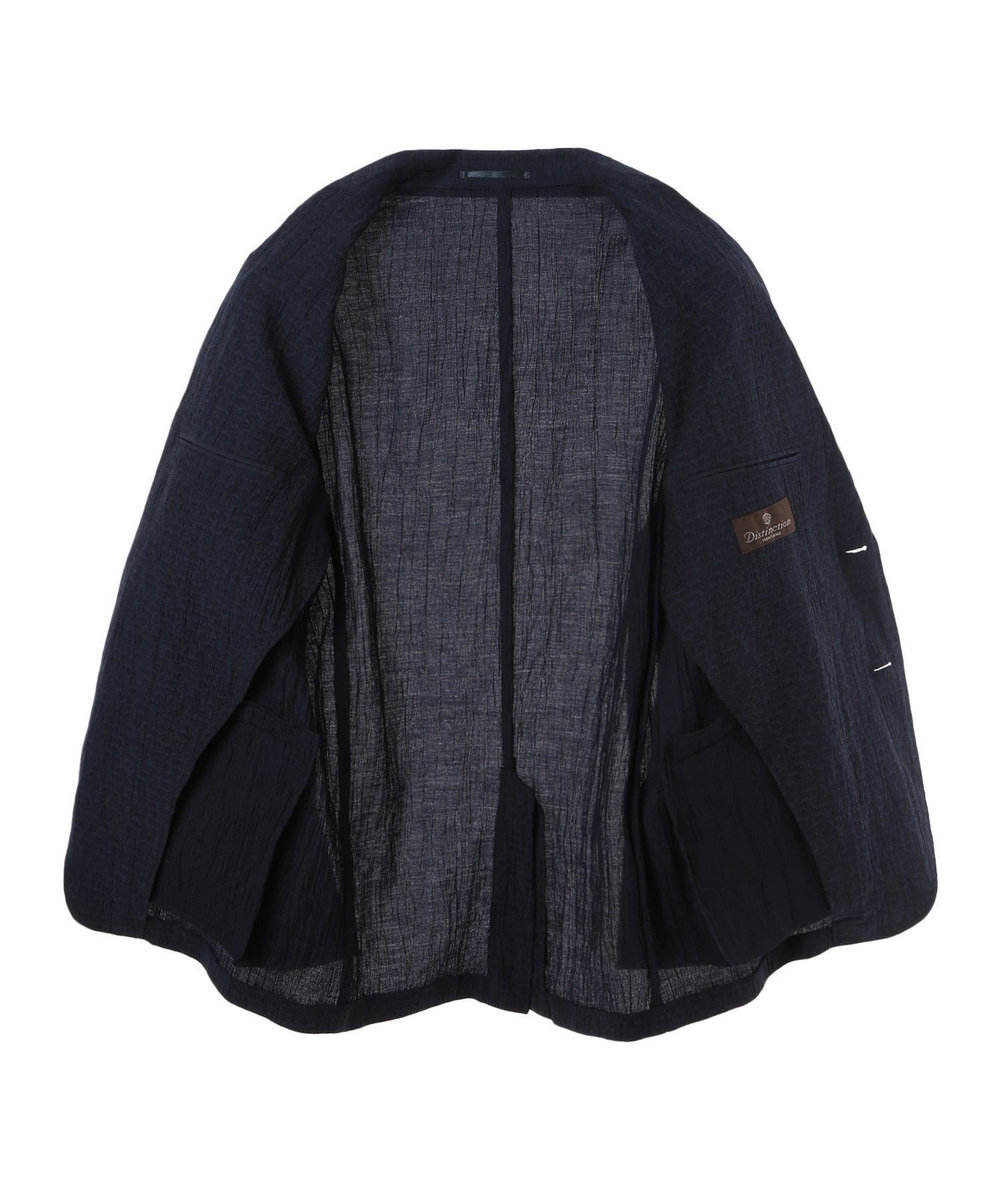 MEN'S BIGI 楊柳ジオメトリックプリントジャケット ネイビー