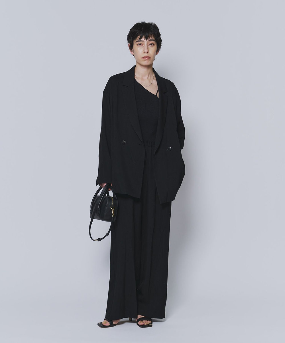 1er Arrondissement テンセルツイルイージーパンツ ブラック