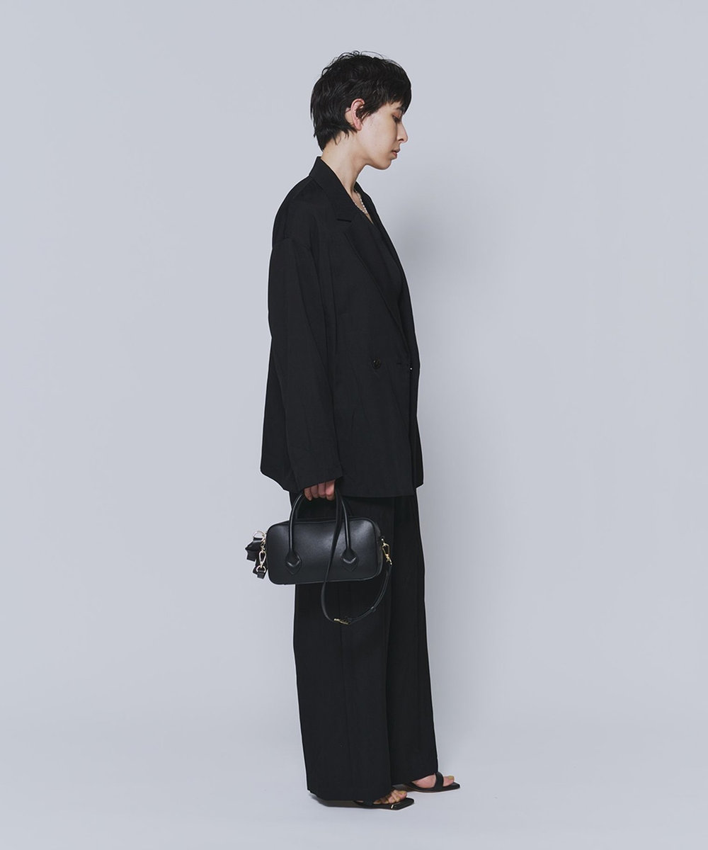 1er Arrondissement テンセルツイルイージーパンツ ブラック